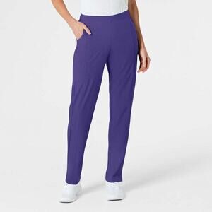 Wonderwink Size Medium Modern Fit Flat Front Cargo Scrub Pants Purple Grape 5155